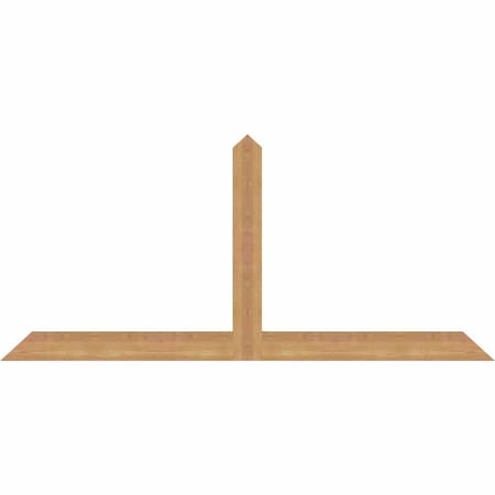 Ekena Millwork Portland Timber Gable Bracket, Western Red Cedar, 60"W x 27"H x 1 1/2"D x 3 1/2"F, 11/12 Pitch GBW060X27X0204POR00SWR